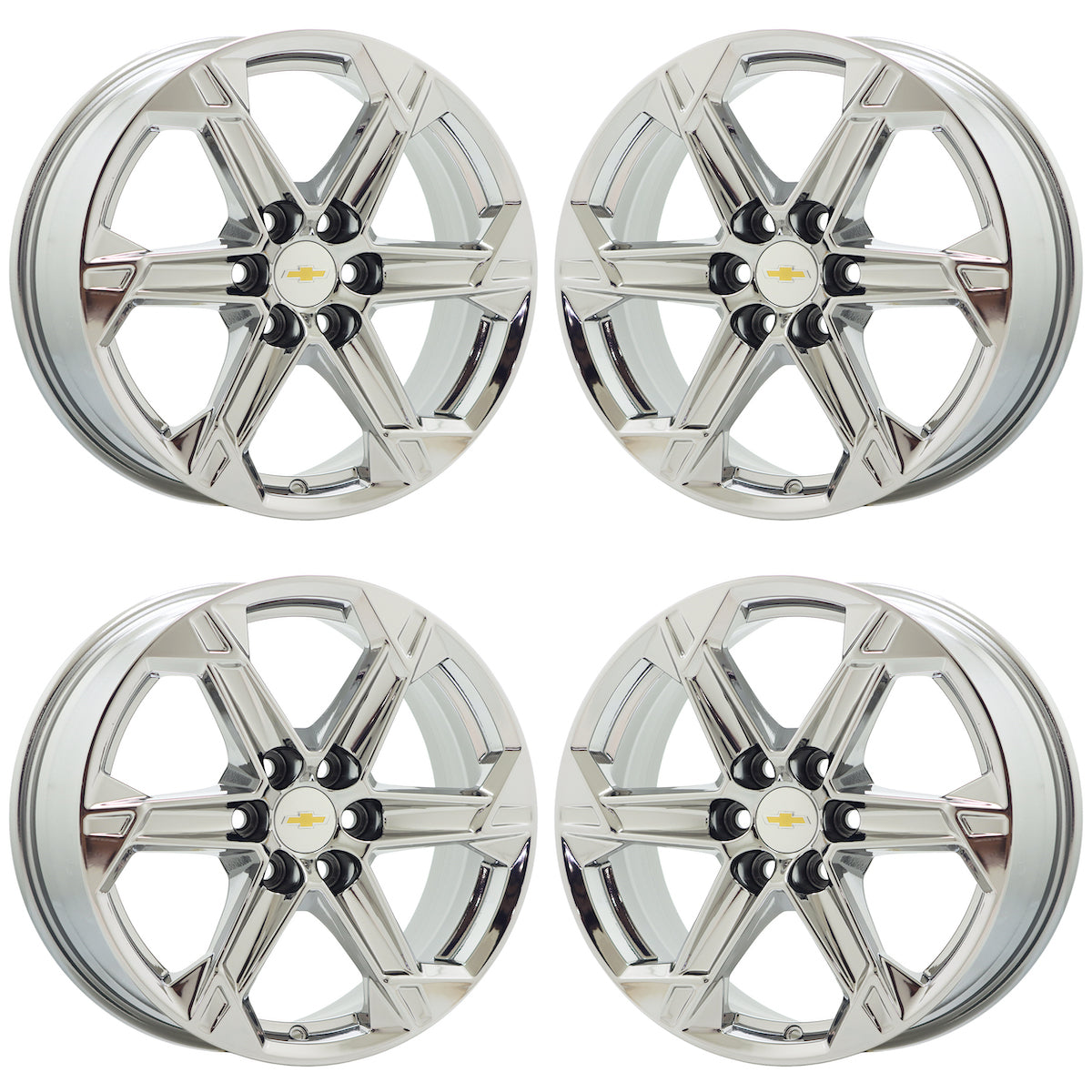 18" Chevrolet Blazer Bright Chrome wheels Factory OEM set 14083 EXCHANGE